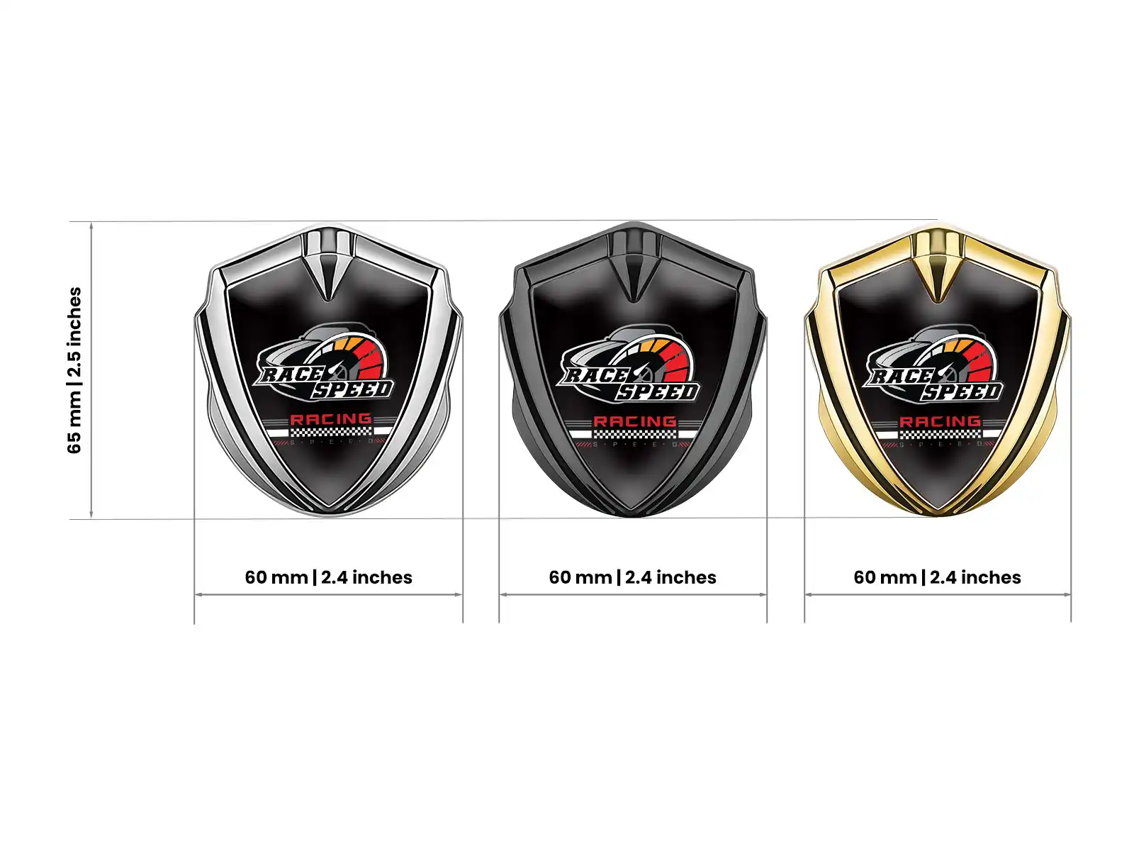 Car Badges Max Style Sturdy Metal Finish